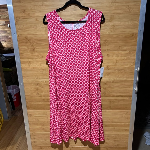 croft & barrow Dresses & Skirts - Croft & Barrow Red and White Geometric Dress